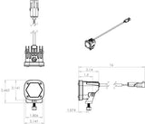 Baja Designs S1 LED Light with Mounting Bracket (PAIR)