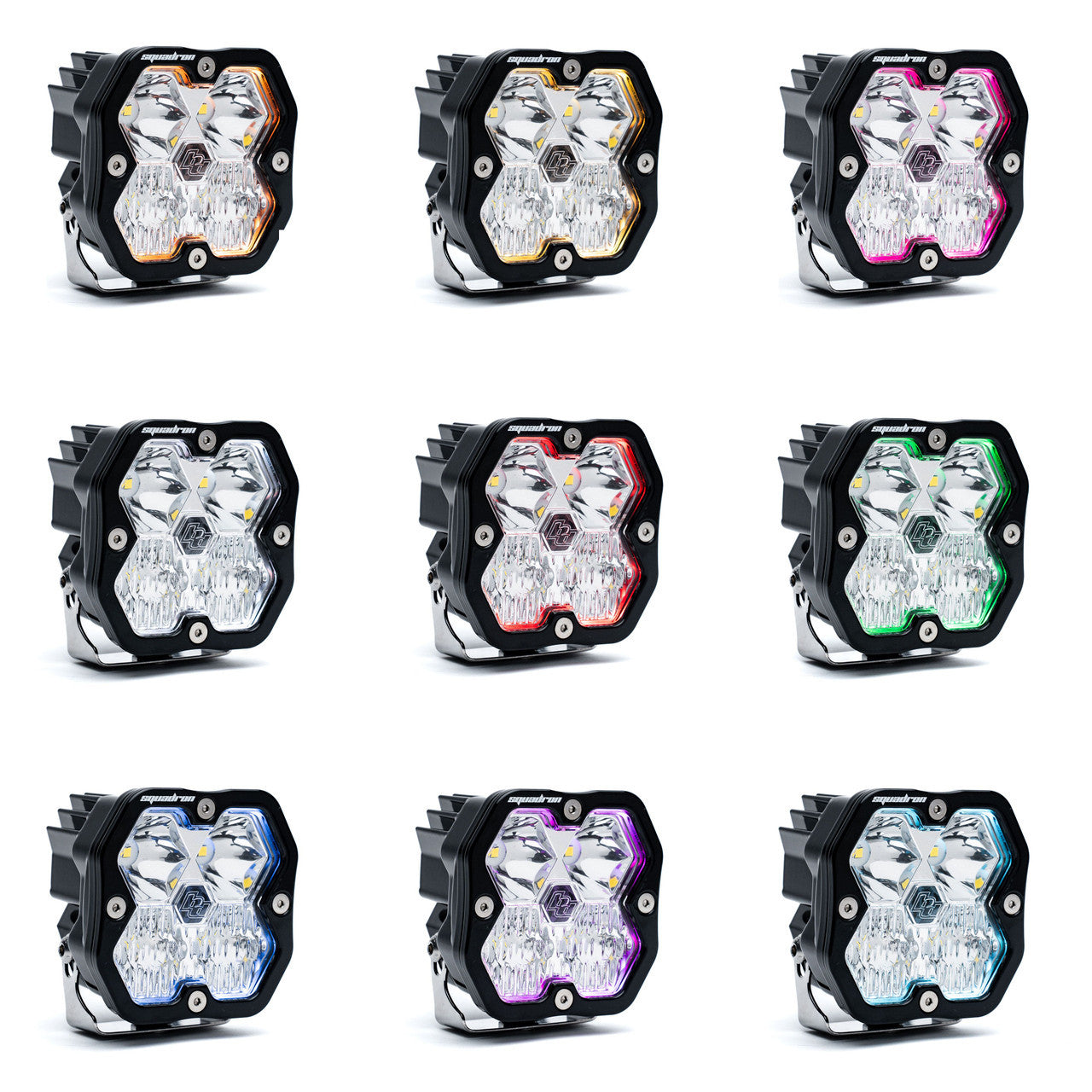 Baja Designs Squadron 2.0 Sport Black LED Auxiliary  (Pair)